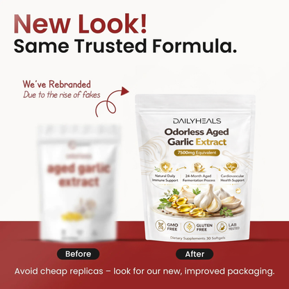 Aged Garlic Extract - 7500mg Odorless Softgels